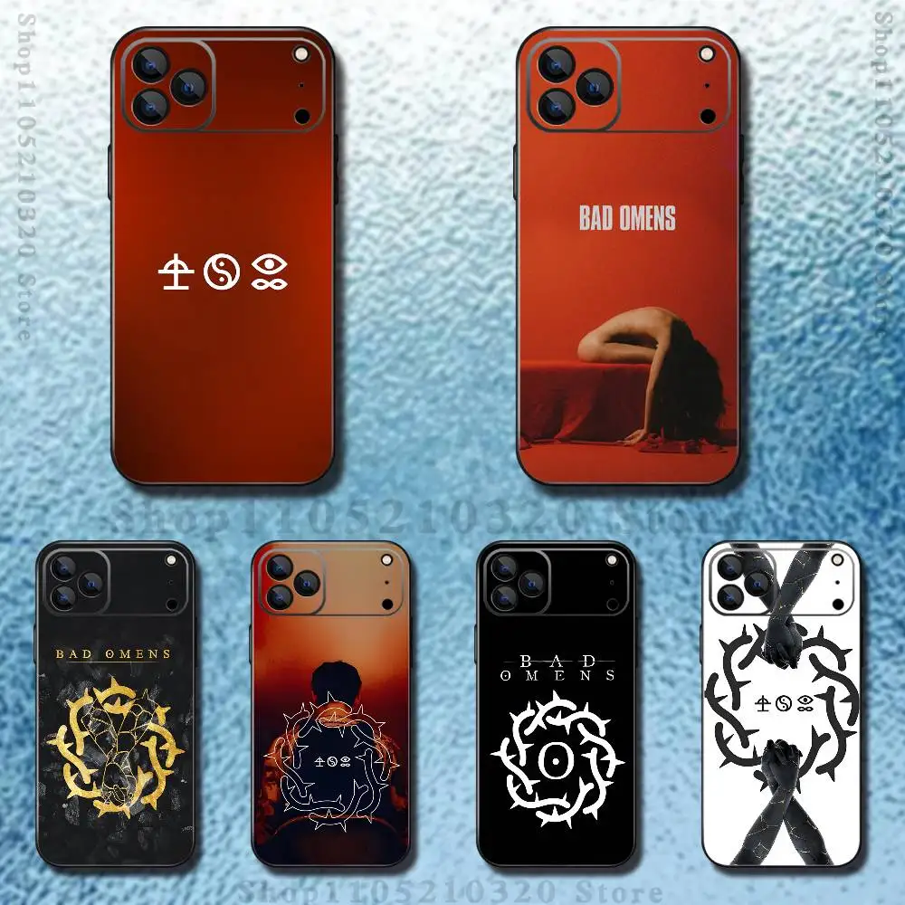 

Band Bad O-Omens Phone Case For iPhone 17,16,15,14,13,12,11 ,Pro Max,XS,X,XR,SE,Mini,8,7,Soft Silicone Black Cover