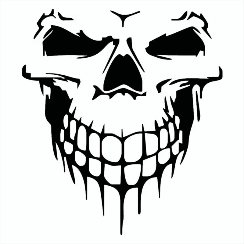 Skull Car Stickers Relective Auto Window Trunk Viny!l Decals Waterproof DlY Horror Styling Decoration Accesorios Para Vehiculos