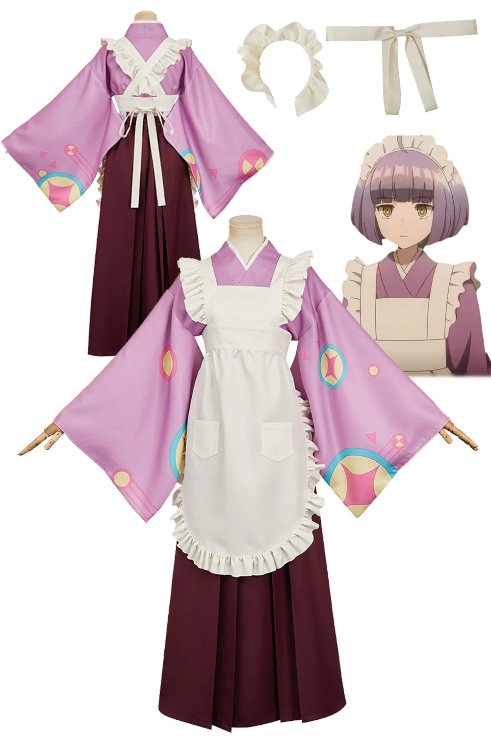 

Fantasia Neko Tsukahara Cosplay Maid Uniform Anime Tasokare The Hotel Disfraz Costume Women Girls Halloween Carnival Party Cloth