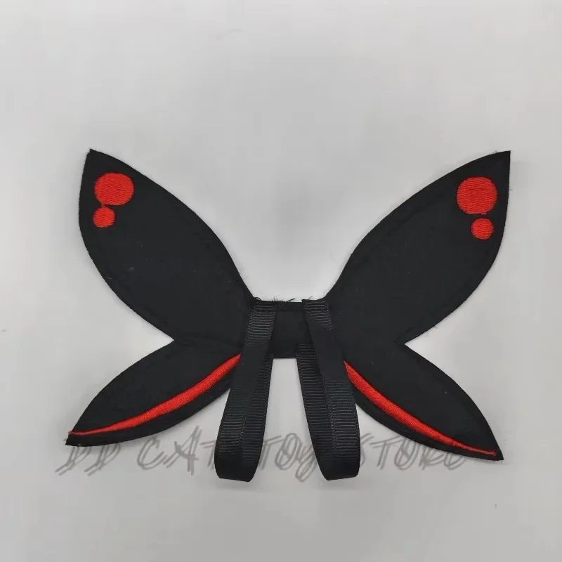 Halloween Mothman Bat juguete de peluche de dibujos animados Diy llavero muñeca Cosplay Prop muñeca Kawaii llavero de felpa para decoración de bolso regalo para niños