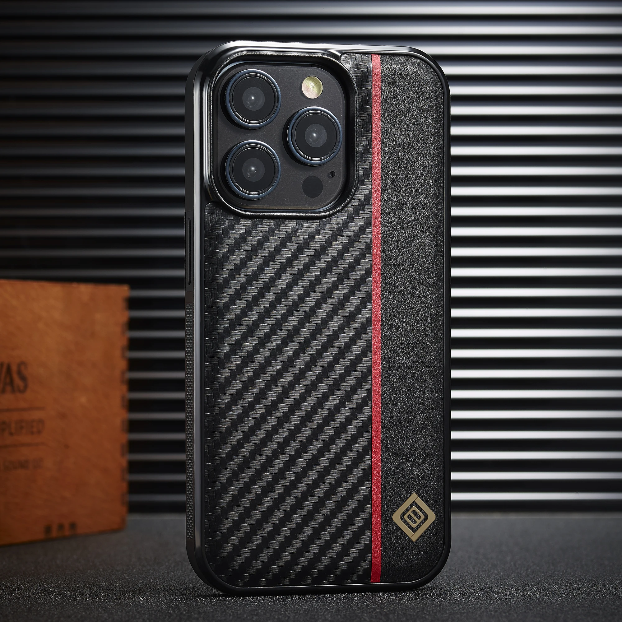 Carbon Fiber PU Leather Case For iPhone 17 16 14 15 Pro Max Air 13 11 12 Pro XR XS 8 7 Plus SE Protection Antiski Business Cover