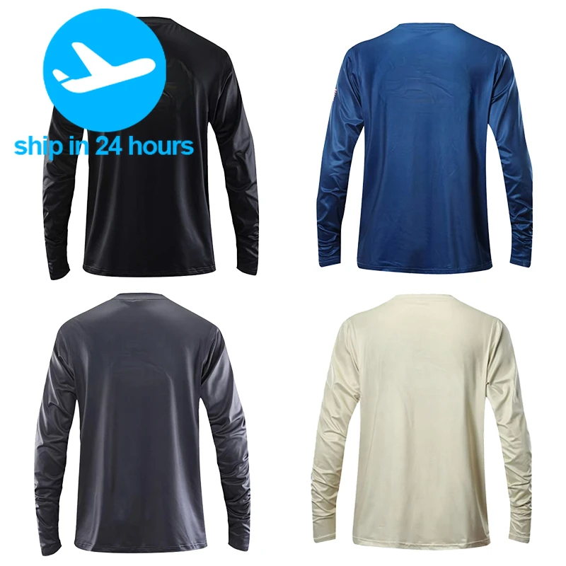 Performance Fishing Shirt Vented Long Sleeve Uv Protection Men Sweatshirt Breathable Tops Summer Fishing Clothes Camisa De Pesca