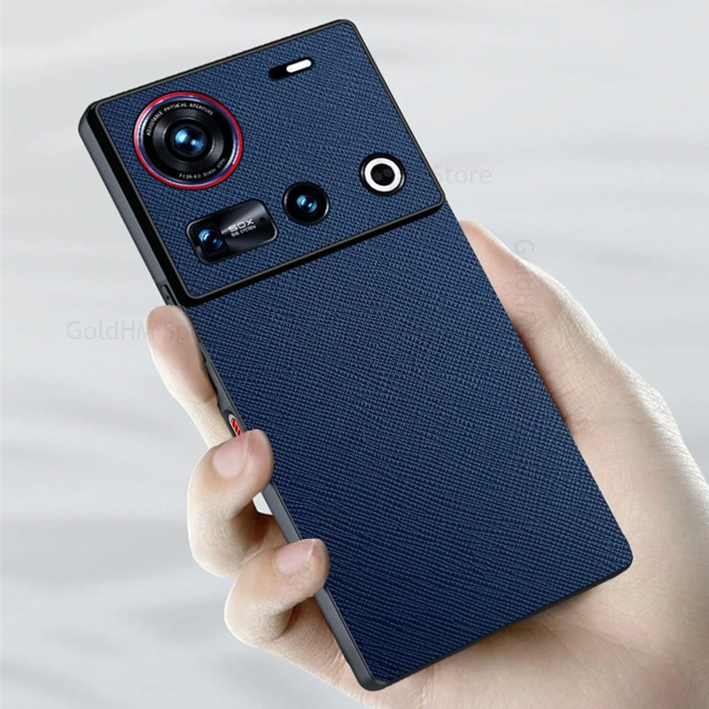 For ZTE nubia Z80 Ultra Cross Leather Phone Protective TPU Case Nubia Z70S Ultra Z60S Pro nubia Z50 Pro Axon 40 Ultra Back Cover