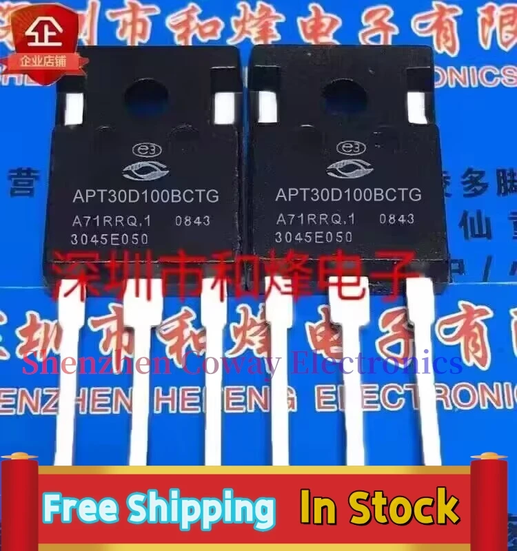 

10PCS-30PCS APT30D100BCTG TO-247 MOS 1000V 30A In Stock Fast Shipping