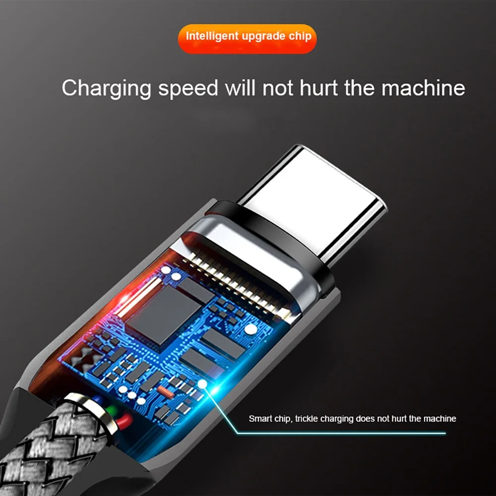 60W PD Quick Charger 3.0 Cable 1M 2M 3M 5M 8M Extended Nylon Braided USB Type C Cable For iPhone Xiaomi Samsung USB C Phone Cord