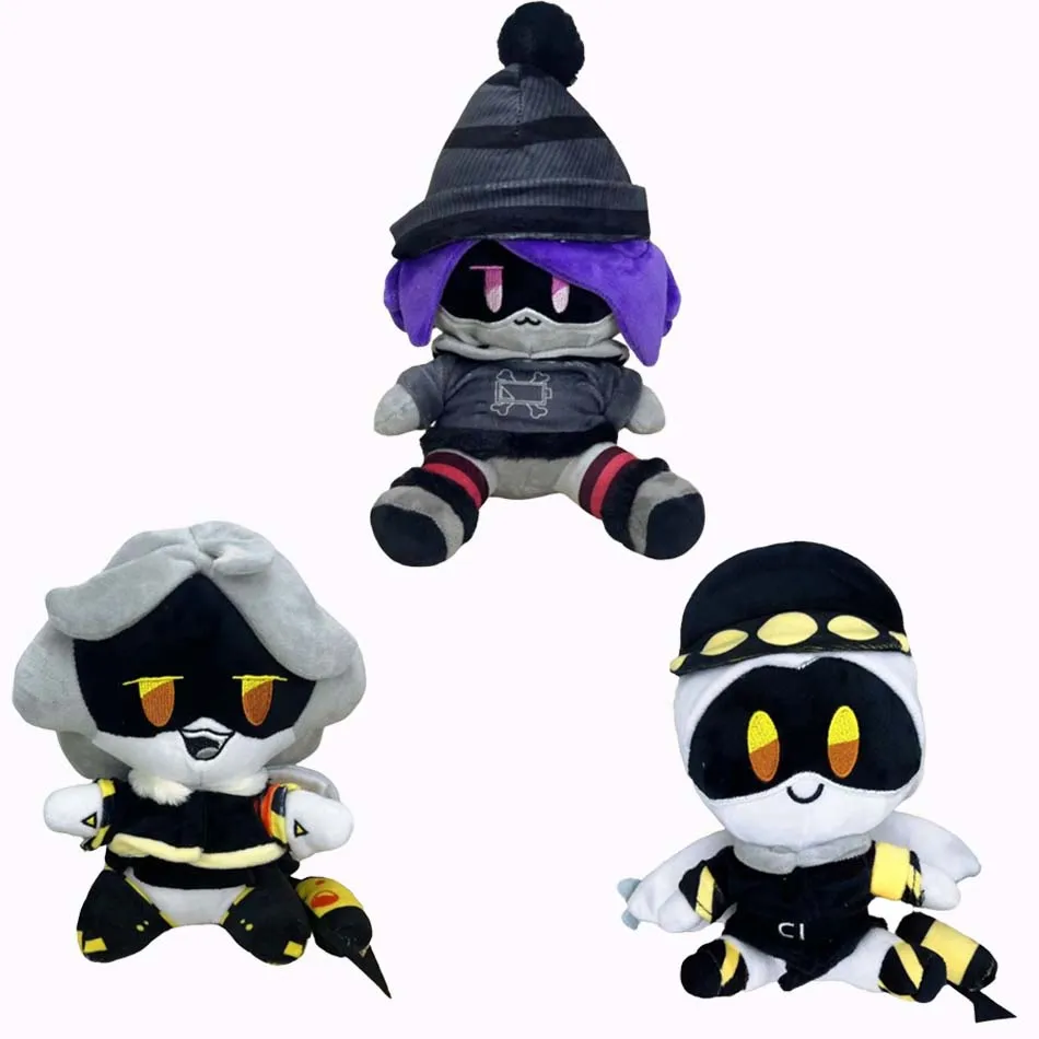 Hot 3pcs Plush Doll Set - N Cyn & V Character Stuffed Toys Soft Plushies for Desktop Decor & Play Birthday Gift