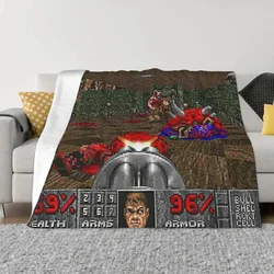 Game Blanket Flannel DOOM Cozy Soft FLeece Bedspread