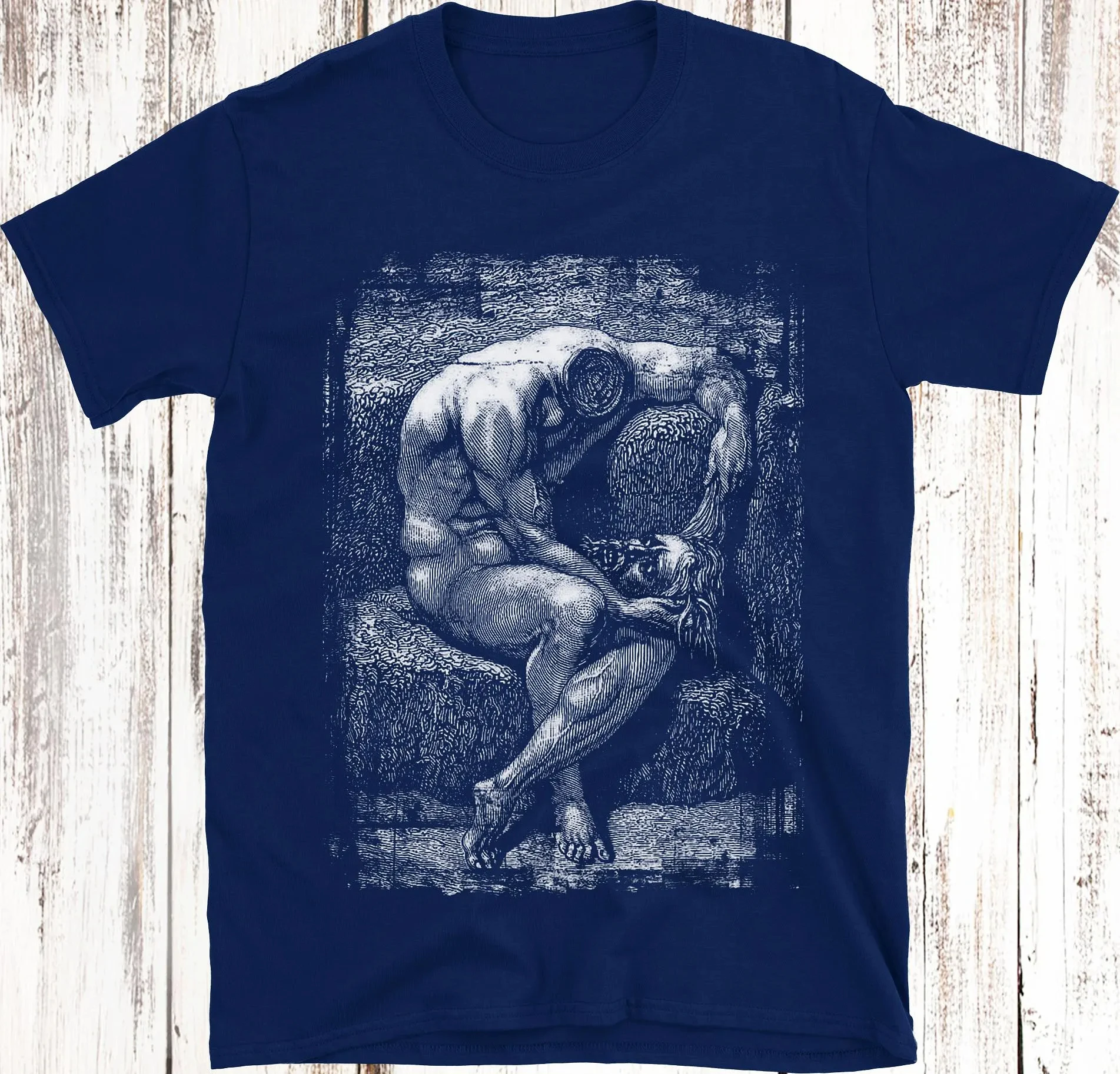 Gustave Doré T-Shirt: Headless Man, Dante's Inferno Art,Four season popular unisex T-shirt