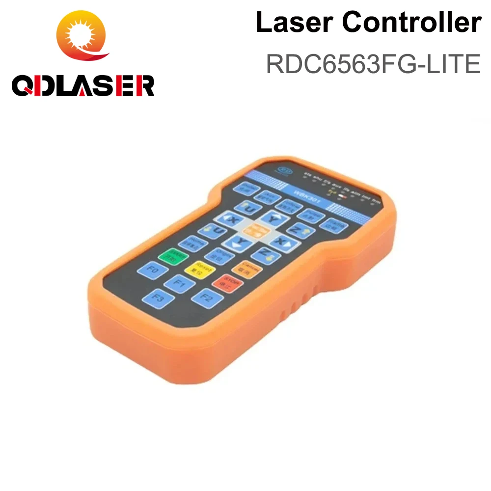QDLASER RDC6563FG-LITE 1064nm Fiber Laser Cutting System Ruida 3-Axis Controller Board with Auto-Calibration for Metal Cutter