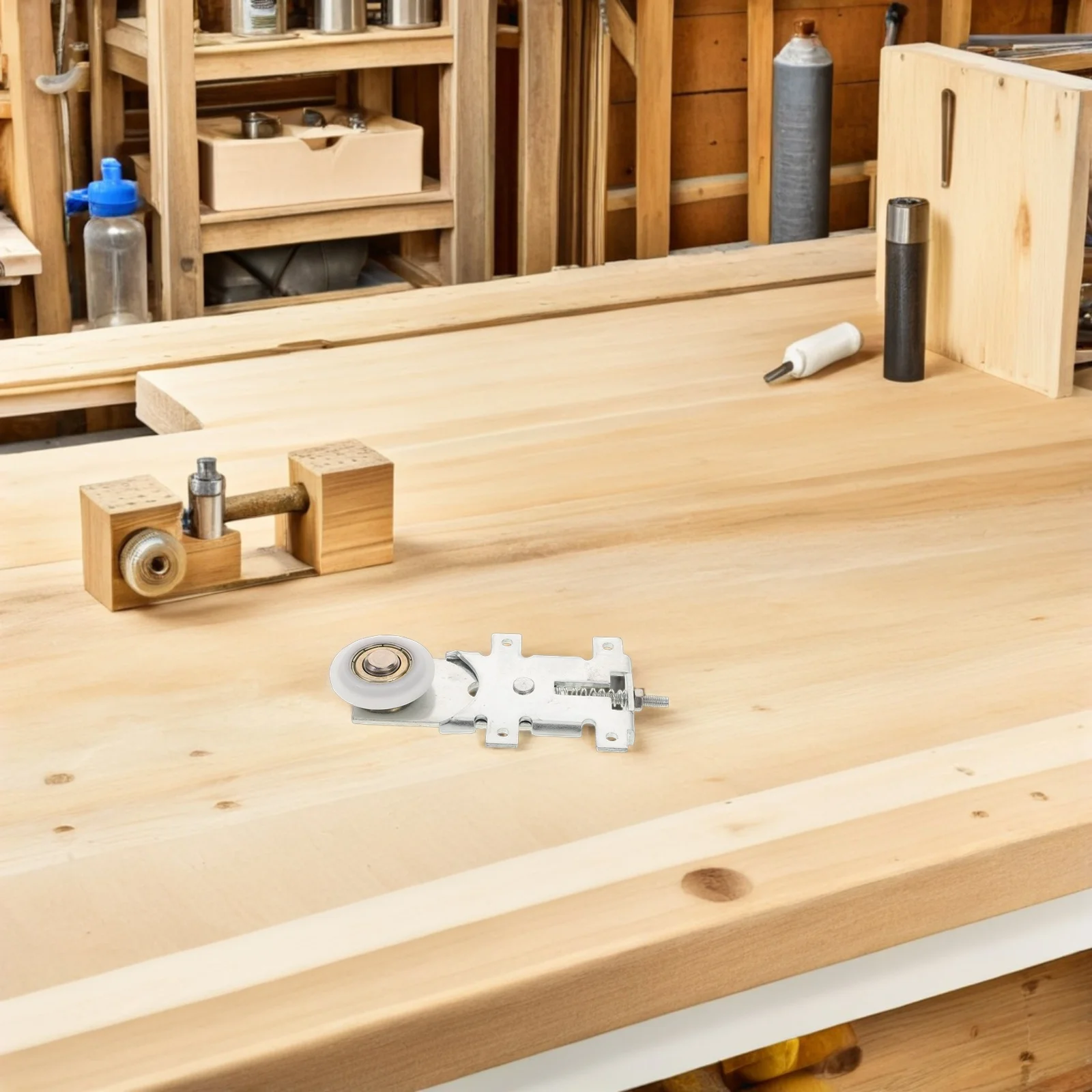 

4Pcs Sliding Door Roller Assembly 32mm Diameter Silent Glide Robust Support Quick Setup Compatible Showcase Cabinets Wardrobes