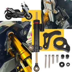 For YAMAHA XMAX300 XMAX X-MAX 300 2017-2023 2022 2021 Motorcycle Accessories Adjustable Steering Damper Stabilizer Mounting