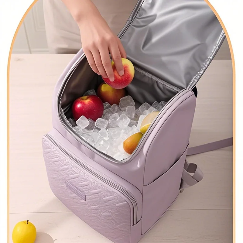 

17L Portable Thermal Cool Lunch Bag Food Box Durable Waterproof Cooler Ice Insulated Case Camping Dinner Backpacks Icebox