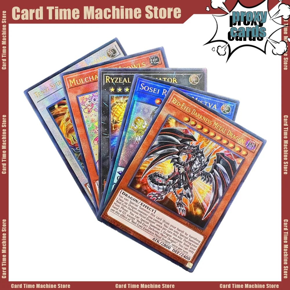 YuGiOh FOIL Proxy Cards Entertainment Games YuGiOh Red Eyes Darkness Metal Dragon Paladins Or Bonds And Unity Collection Cards