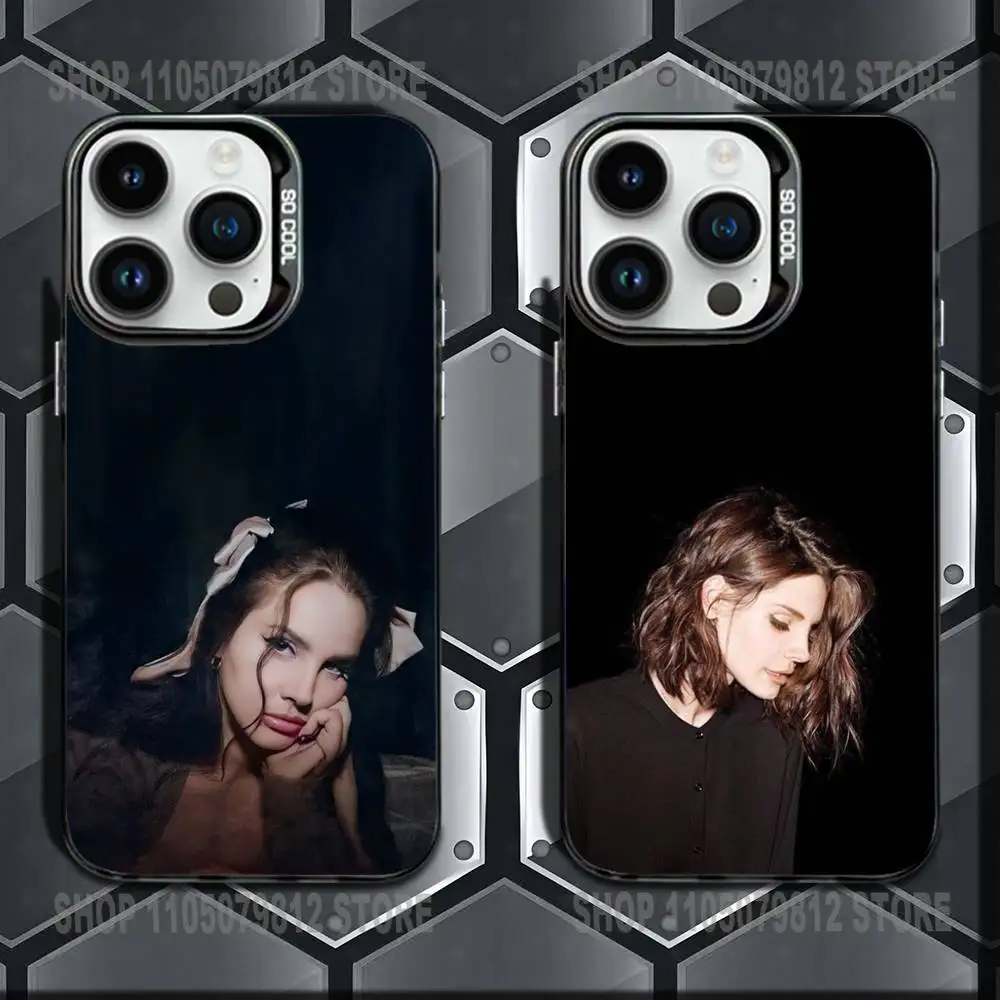 

Girl Singer L-Lana D-Del Rey Phone Case For iPhone 16,15,14,13,12,11,Mini,Pro,E,MAX Black Candy Matte Shockproof Cover