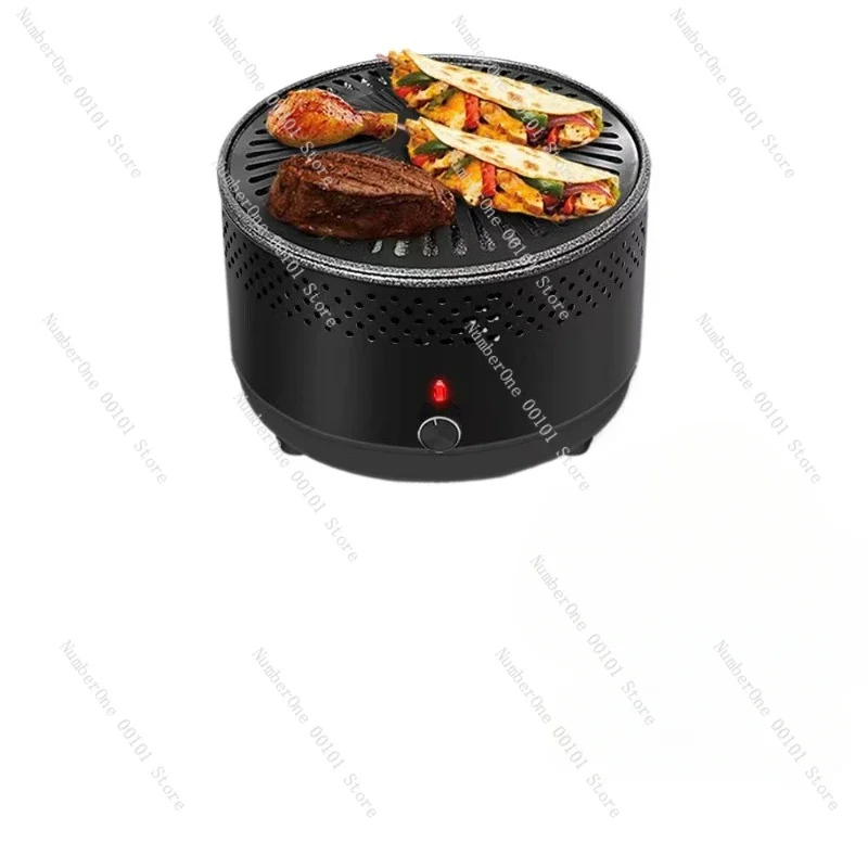 Parrilla sin humo de carbón para exteriores, máquina de barbacoa, estufa de Camping, placa de barbacoa multifuncional para el hogar, Grelha Churrasco