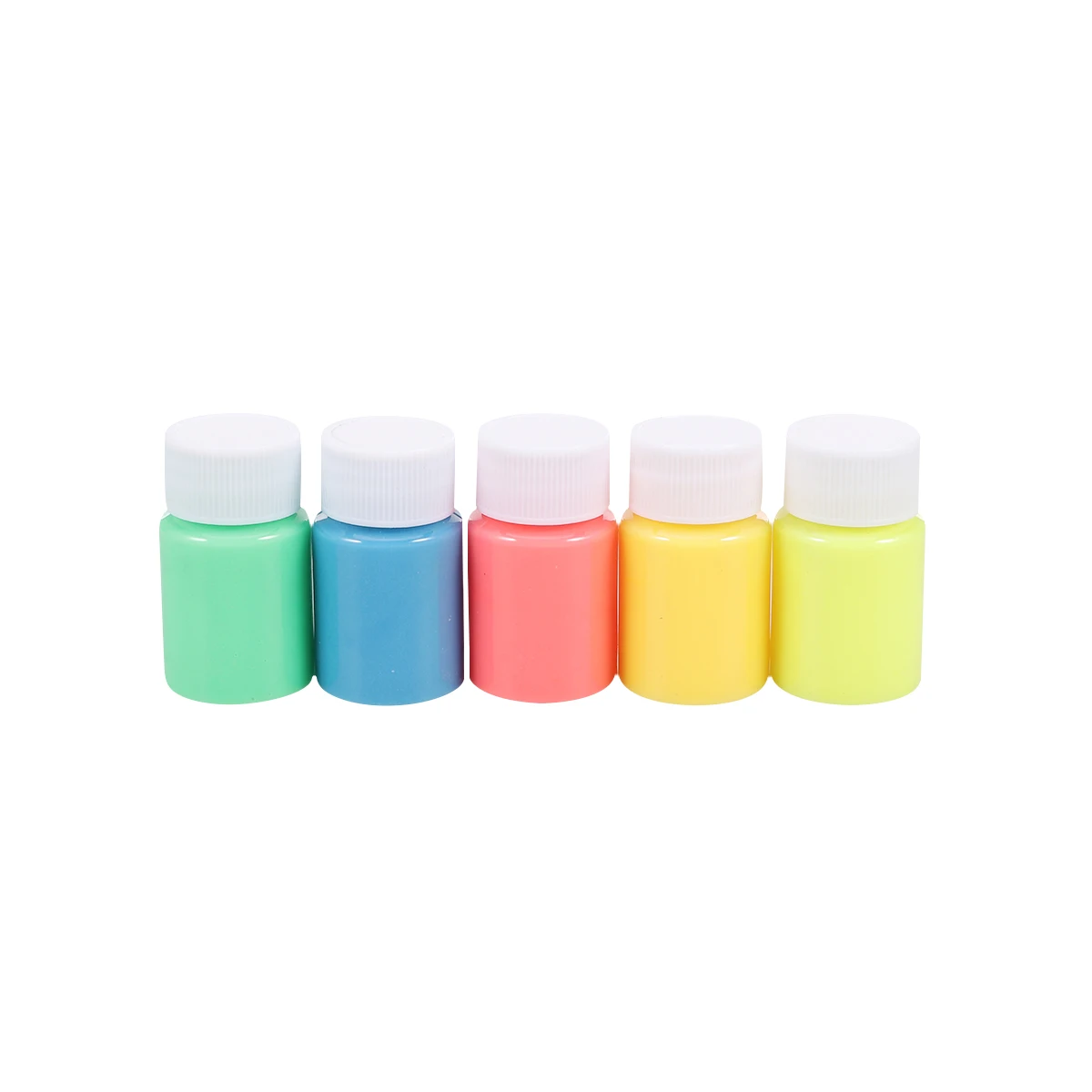 

10 Pcs Luminous Paint Set Fluorescent Acrylic Metallic Face Drawing Pigment Shine