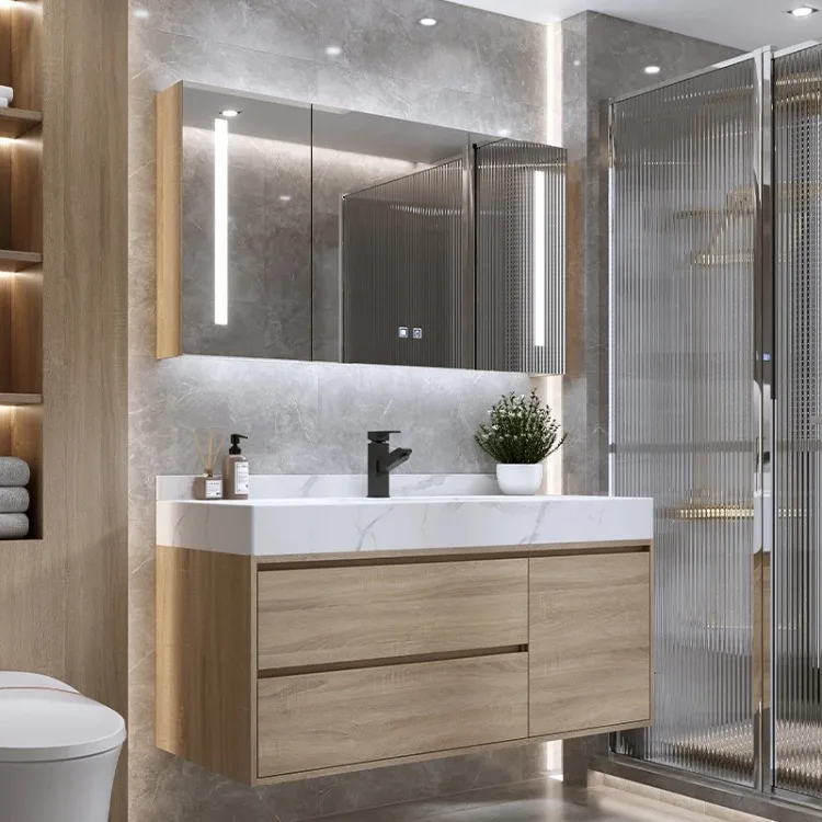 Factory Direct 2026 Mobile da bagno tradizionale di vendita caldo per riporre mobili da bagno Vanity con lavelli da bagno