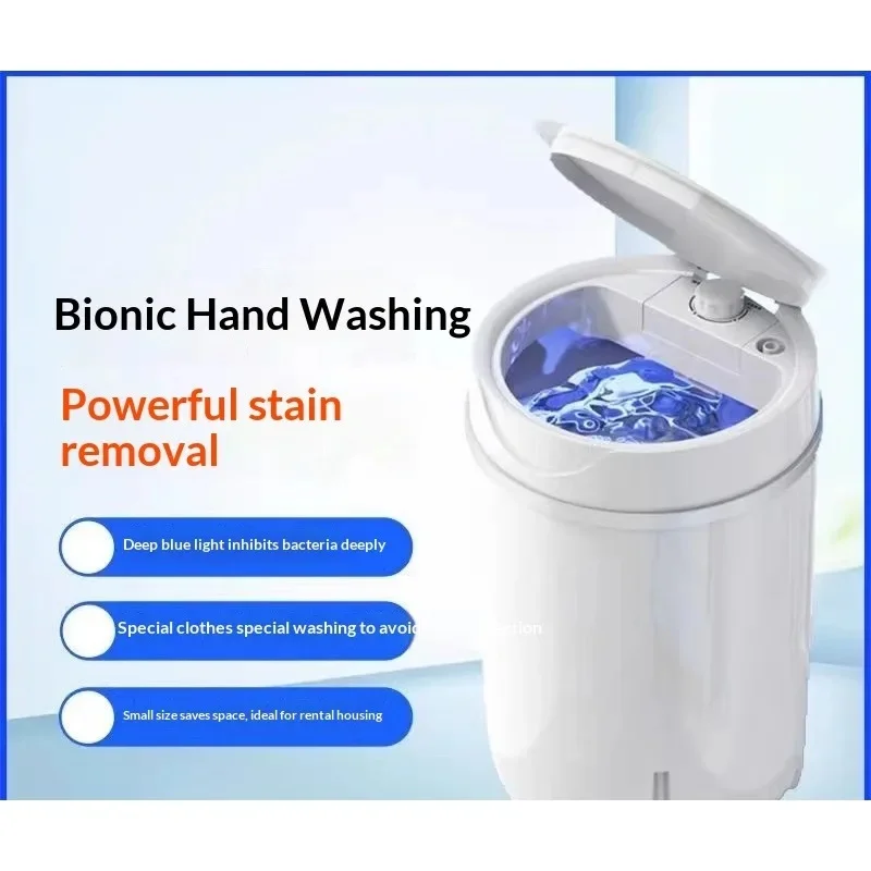 Compact Portable Mini Semi-Automatic Washing Machine for Baby Underwear Socks Laundry Washer Ideal for Dormitory Home Use