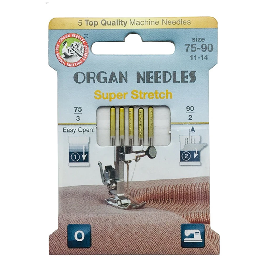 5 PCS/Pack Organ Needles Knitted And Elastic Fabric Sewing Needle For Household Embroidery Sewing Machine Needles Accessories