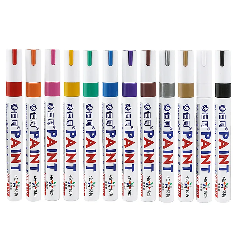

12 Colours Paint Marker Pens Oily Waterproof Gel Pen DIY Pens Graffiti Sketching Markers Stationery Wrting DIY Scrapbook Album