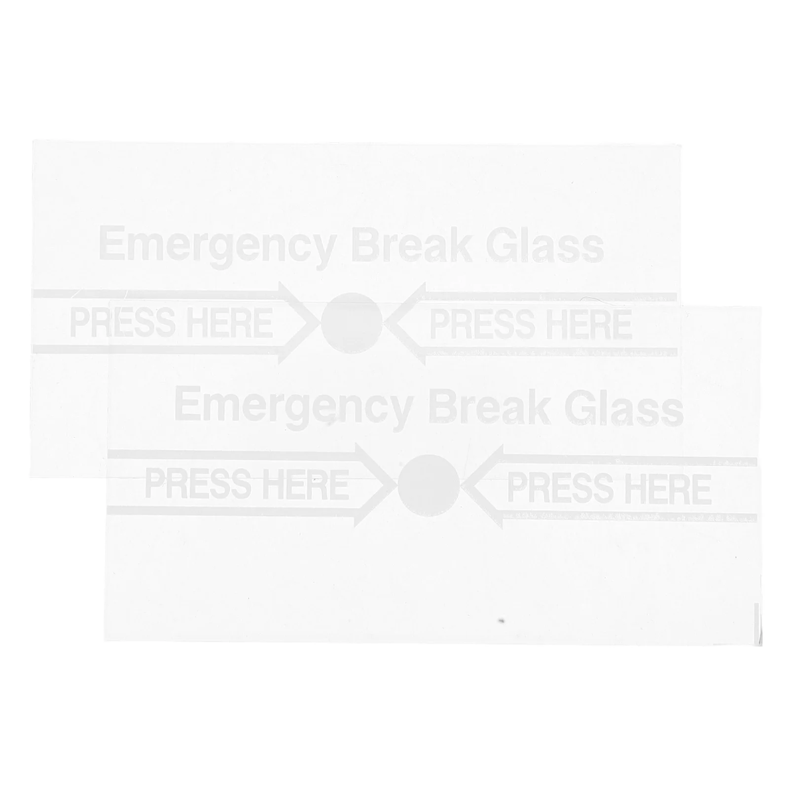 2Pcs Break Glass Emergency Switch Cover Manual Alarm Glass Piece with Enhanced Durability and Simple Installation for Fire