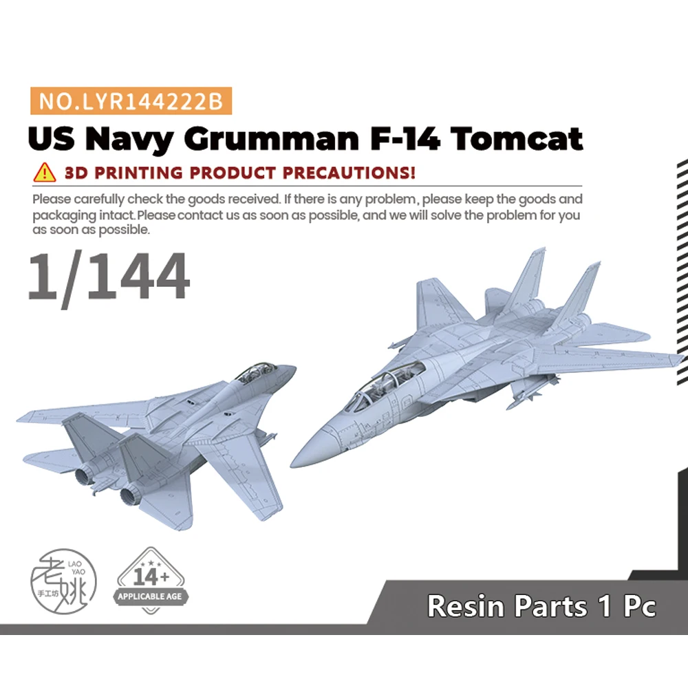 Yao's Studio LYR144222B 1/144 Military Model Kit US Navy Grumman F-14 Tomcat