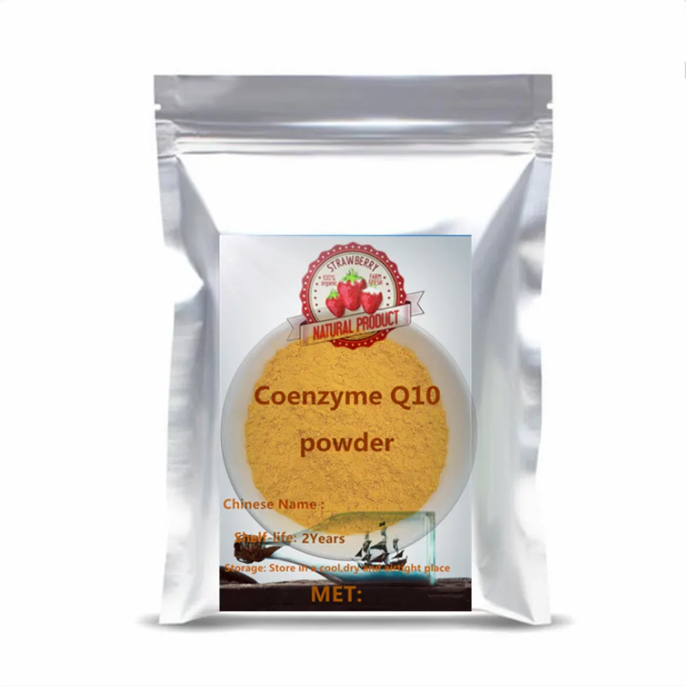 

High Purity Coenzyme Q10 Cosmetic Raw Neutralize Free Radicals Boost Skin Resilience Energy & Smooth Skin Care Raw Material