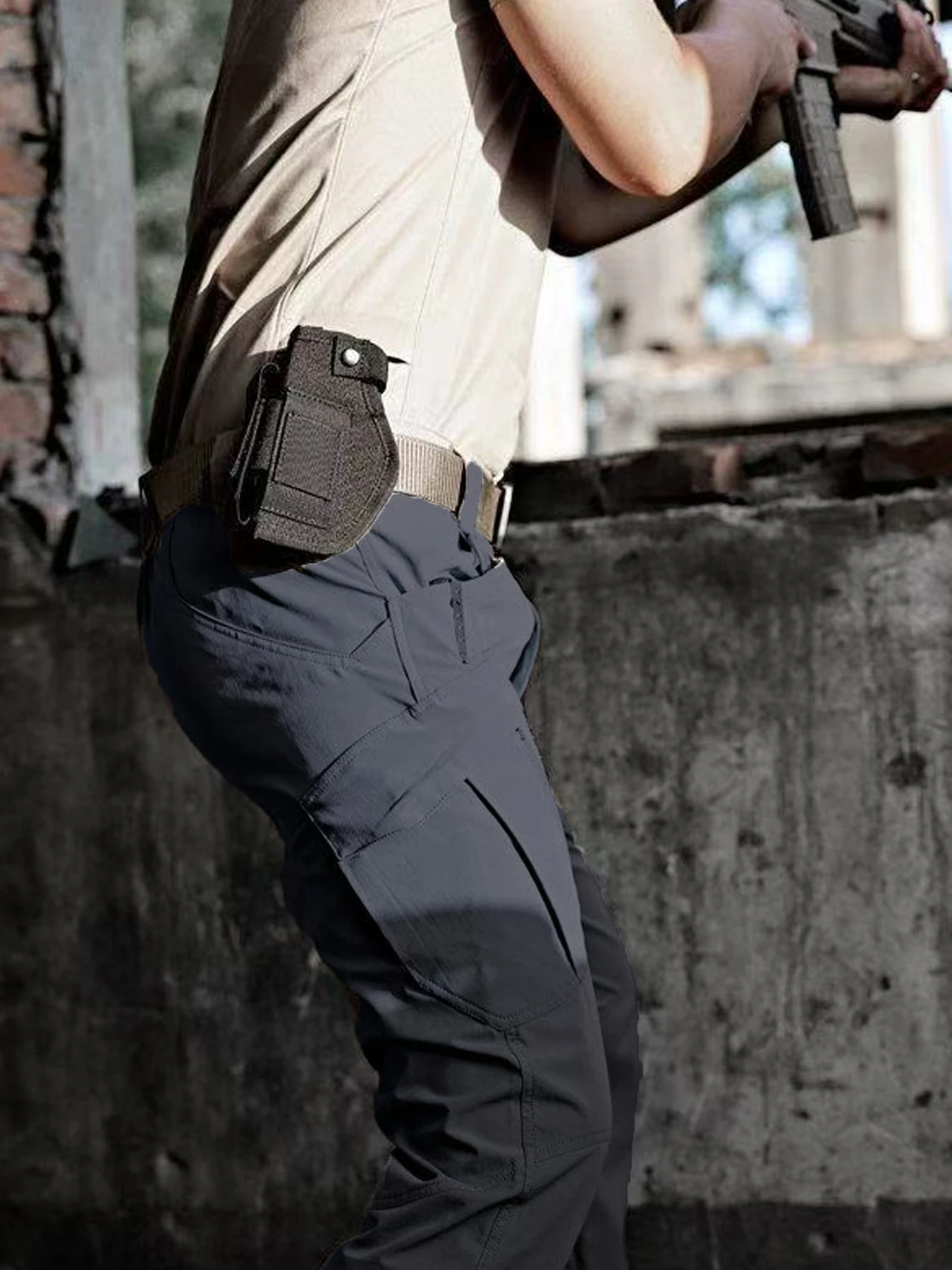 

Быстросохнущие повседневные брюки прямого кроя для мужчин летом, тонкий дизайн с висячим ощущением, мужские повседневные брюки летом, тонкие де