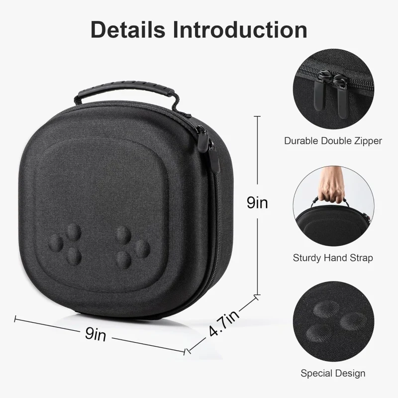 Strong Carrying Case for Meta Quest 3S/3/2 VR Controller and Accessories Hard Travel Bag for Lightweight and Portable Protection