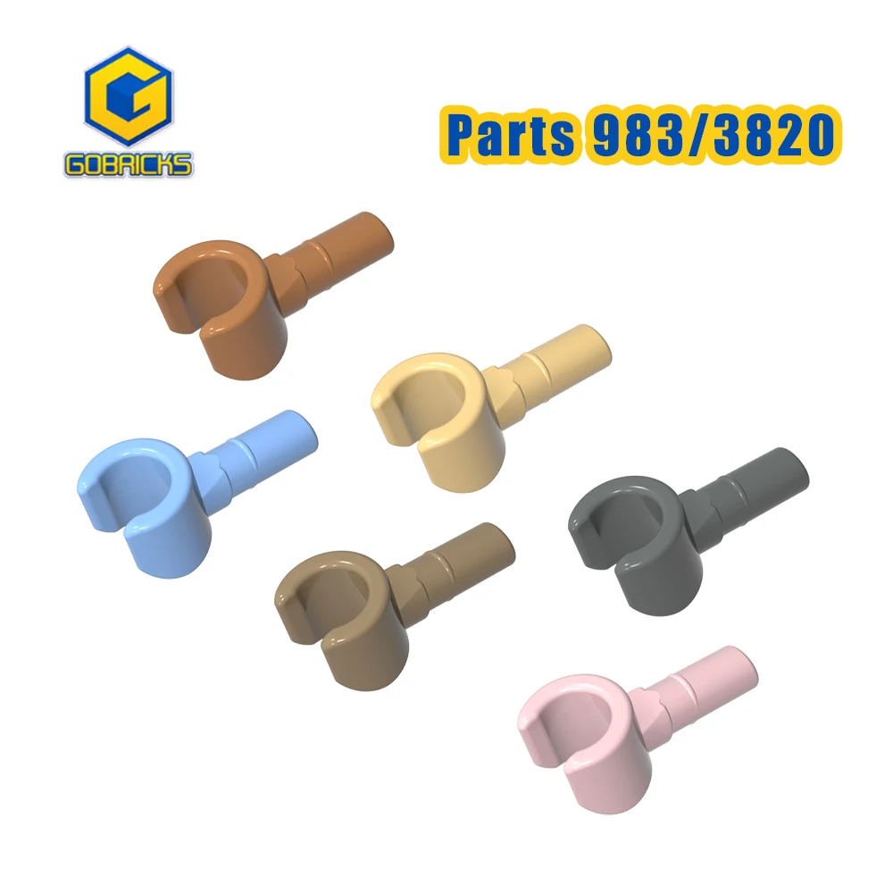 Gobricks 100 peças 983 3820 tijolos peças manuais blocos de construção marrom cor sólida construção criativa aprendizagem prática para crianças