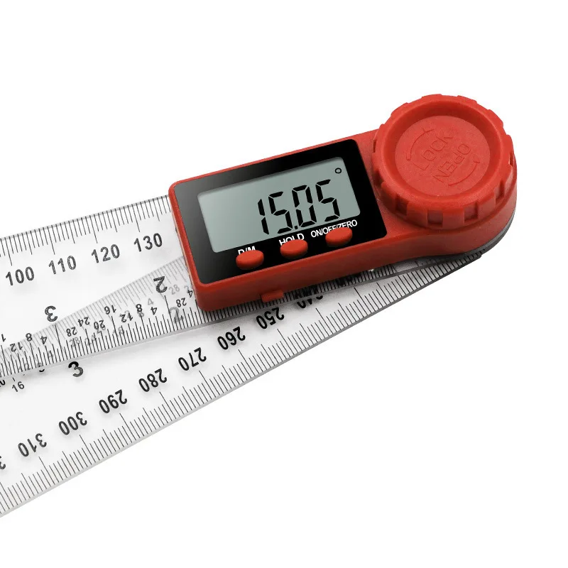 Transparent ruler digital angle ruler, two-in-one protractor, caliper digital caliper, vernier caliper horizontal ruler