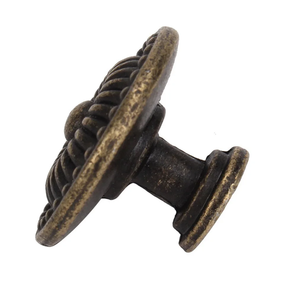 

4 pc Cabinet Pulls Bronze Drawer Dresser Cupboard Knobs Handles With Screws Classical Round Design Hardware For Kitchen
