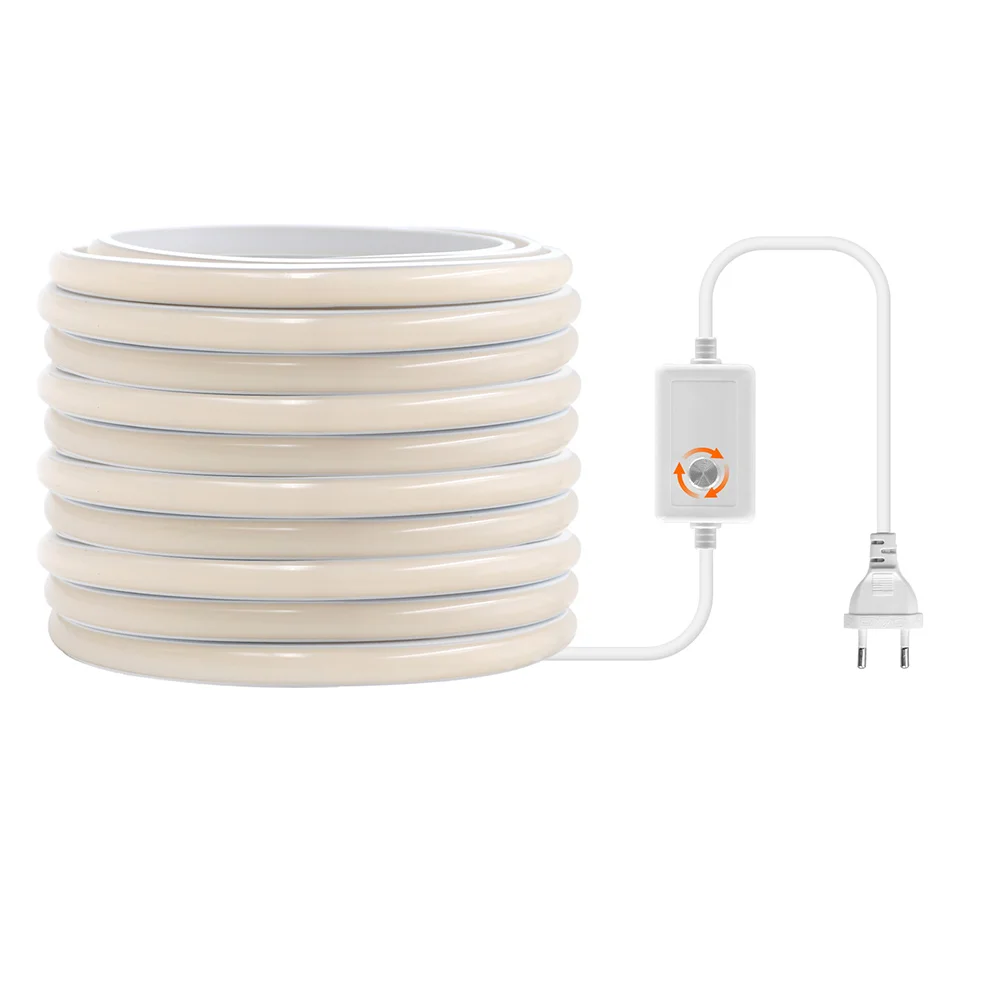 IP68 Waterdichte COB LED Stripverlichting 220V Dimmer Schakelaar Power Kit 10m 20m 50m 100m 288 LEDs Flexibele Lamp 3000K 4000K 6000K 0.5m