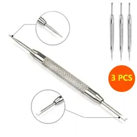 3pcs Metal Watch Band Repair Tool Stainless Steel Bracelet Watchband Opener Strap Replace Spring Bar Connecting Pin Remover Tool