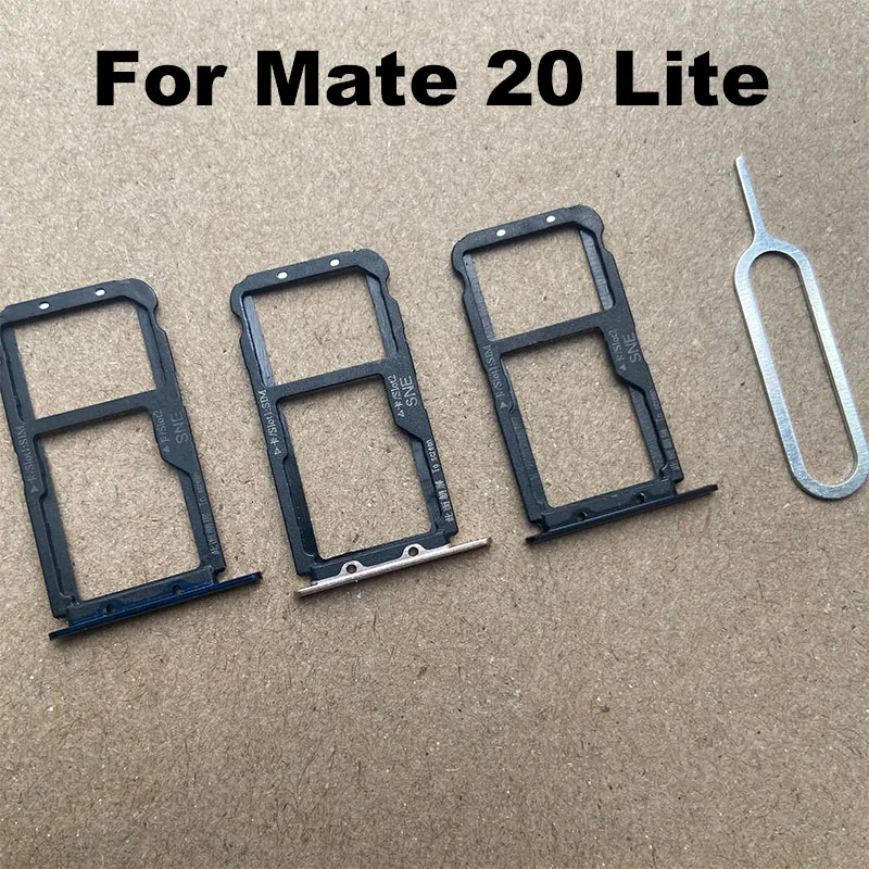 New For Huawei Mate 20 Lite Sim Card Tray Slot Holder Socket Adapter Connector Repair Parts Replacement