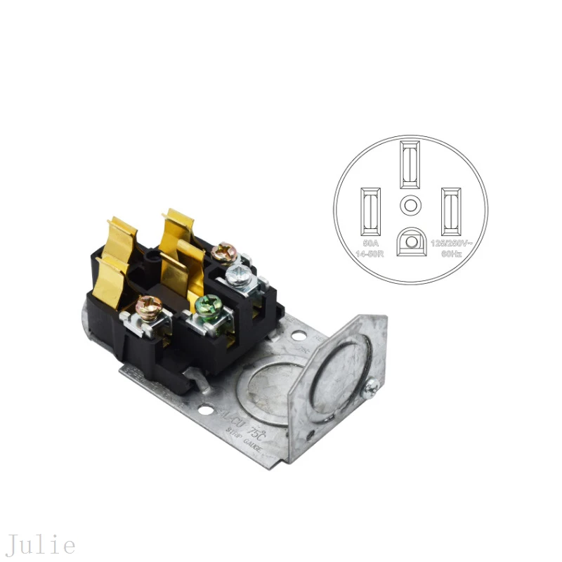 

Розетка Nema 14-50, промышленная розетка, 50 А, 125/250 В, розетка для поверхностного монтажа для духовки EV RV, диапазон и розетка для плиты