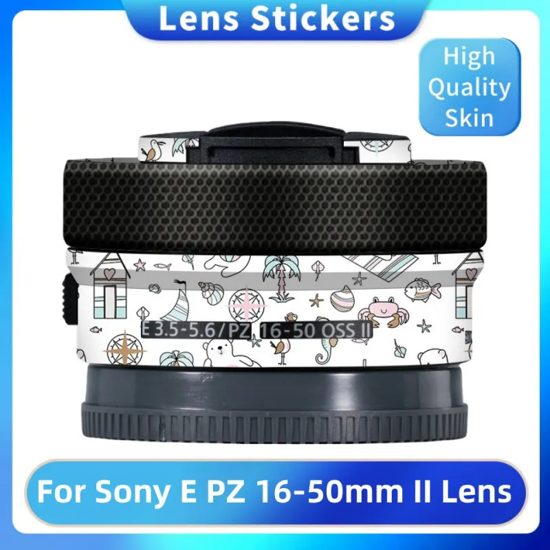 SELP16502 pegatina personalizada para Sony E PZ 16-50mm F3.5-5.6 OSS II calcomanía piel lente de cámara envoltura de vinilo película abrigo 16-50 3,5-5,6 II