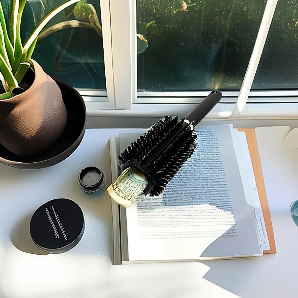 2PCS Diversion safe hair brush suitable for travel or home use stash safe storage