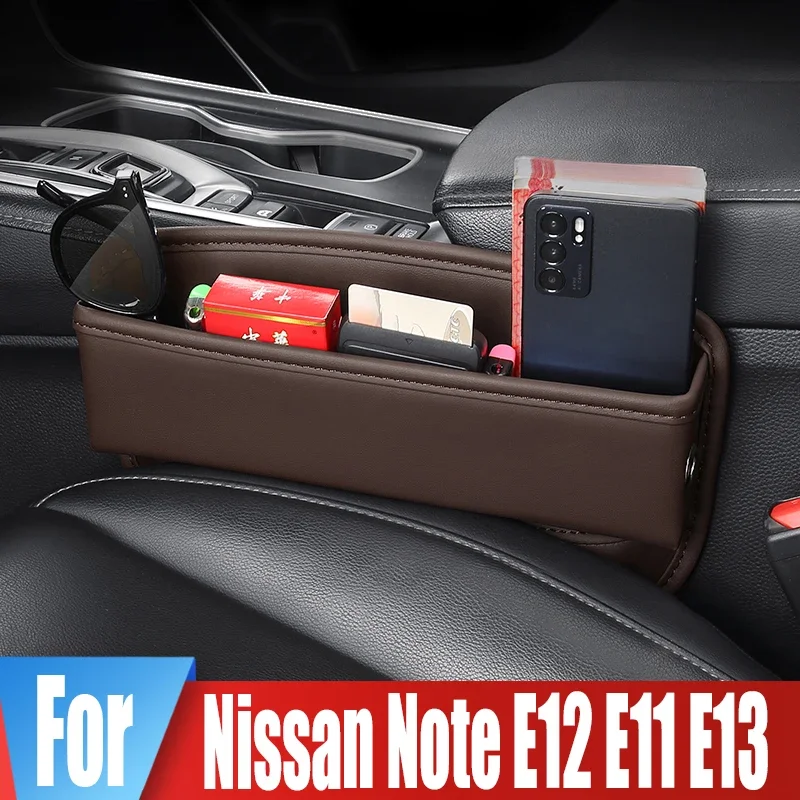 

For Nissan Note E12 E11 E13 Car Seat Side Gap Storage Box For Holding Phones,Key,Wallet,Card,Sundries Organizer Case Accessories