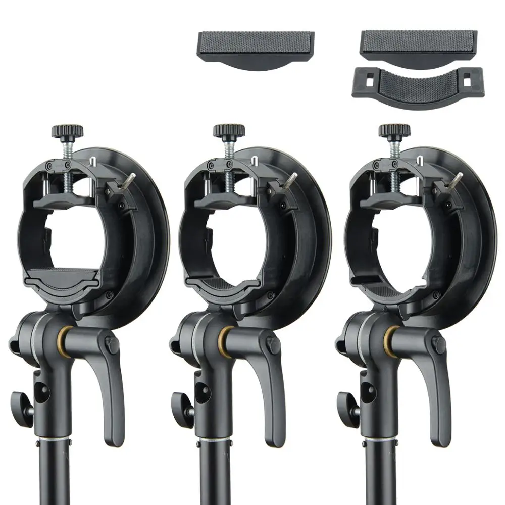 Godox S Chuck S2 Staffa Fotografia Flash Staffa a forma di S Chuck Softbox Accessori per Godox V1 V860II AD200 AD400PRO Flash