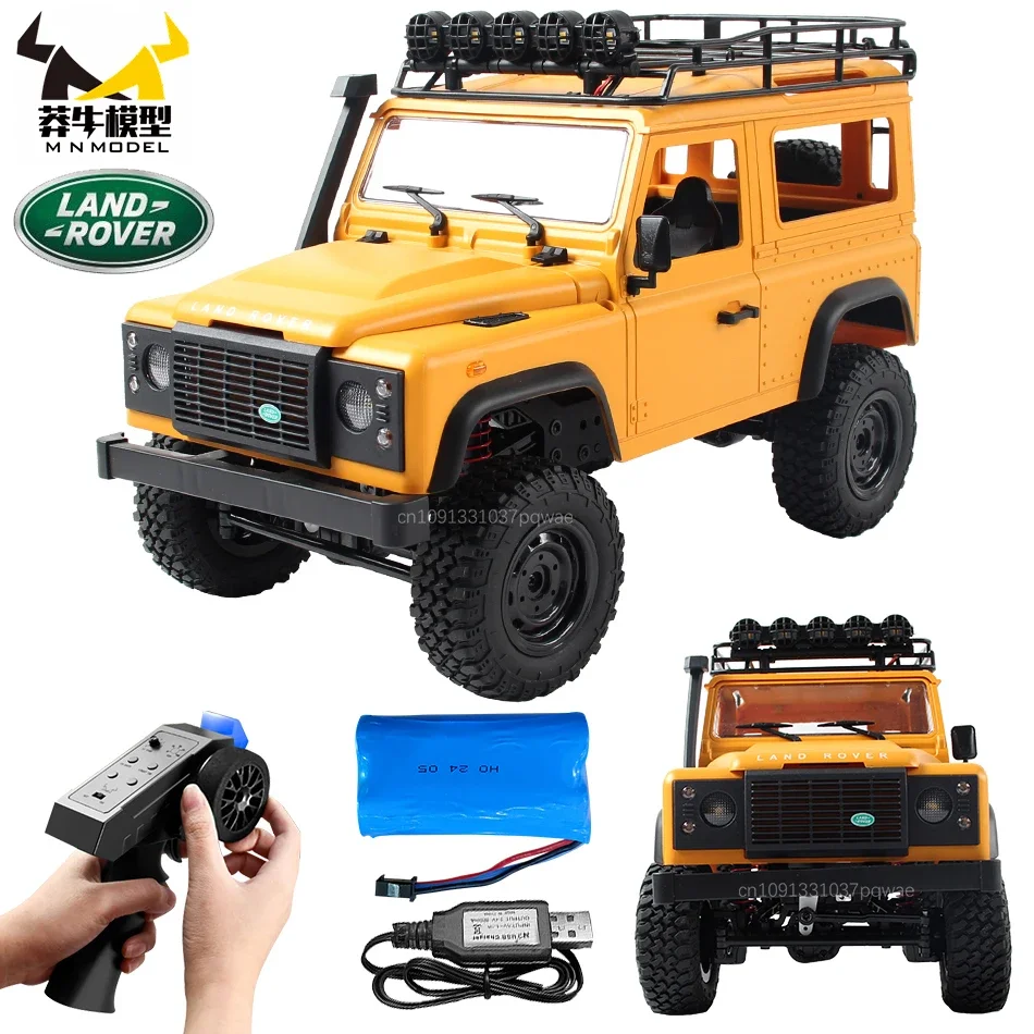 

MN MODEL 1:12 RC D90 Defender Wading Off-road Car Waterproof Rock Crawler Climbing Truck All Terrain Vehicle Toy for Adult Gift