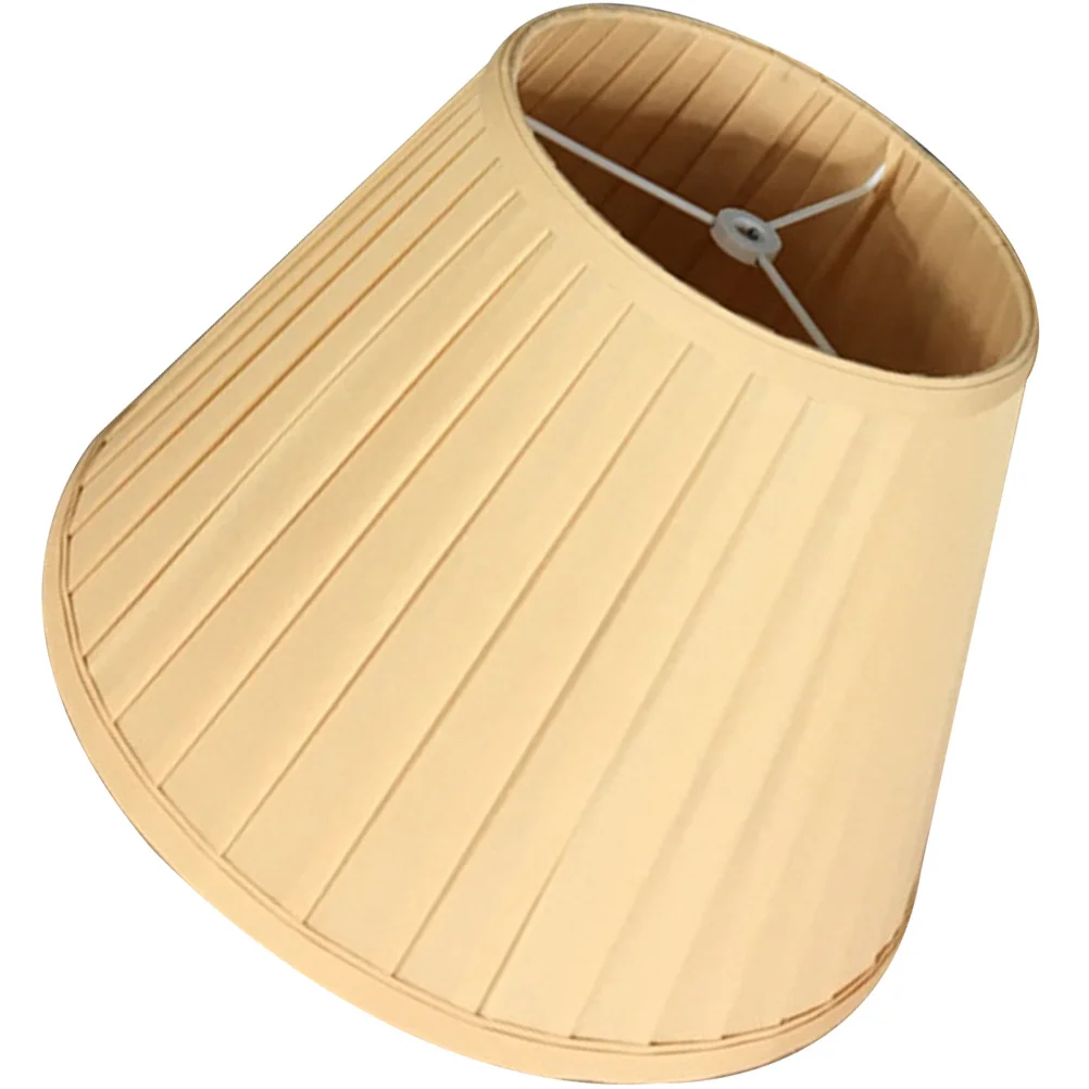 

Elegant Pleated Cloth Lampshade for Desk Lamp Ceiling Light Manual Crafted Non Fade Cover Stylish Wall Floor Lamp Shade Home