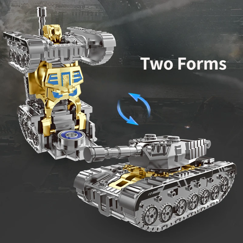 Creative Mech Fidget Spinner Simulated Tank Deformation Robot Adult Fidget Toys Plastic Hand Spinner Stress Relief Toy