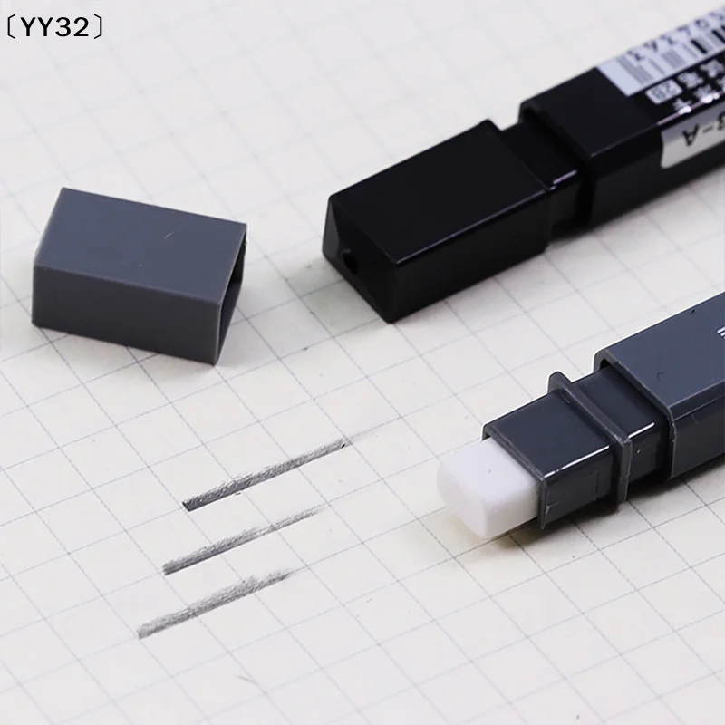 Thick Flat Head Mechanical Pencil Drawing 2B with Refills Pencil Office Supplies Writing Automatic Office School Supplies〔YY32〕
