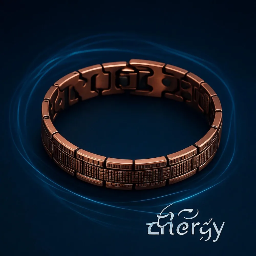 

Магнитный браслет из чистой меди для мужчин, регулируемый, высокая прочность, 3500 Гаусс, в комплекте инструмент для регулировки размера