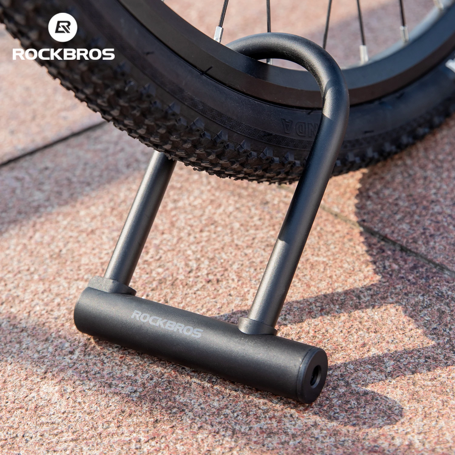 

Велосипедный замок ROCKBROS, прочный, долговечный, с утолщенным корпусом, противоугонный U-образный замок с силиконовым водонепроницаемым покрытием, аксессуары для велоспорта