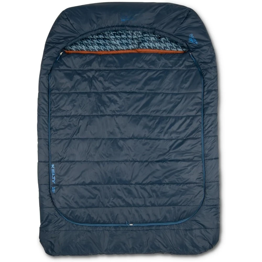 NEW -Tru.Comfort Doublewide 20 درجة كيس النوم، كيس النوم الاصطناعي لشخصين للتخييم للأزواج والتخييم العائلي - الأفضل