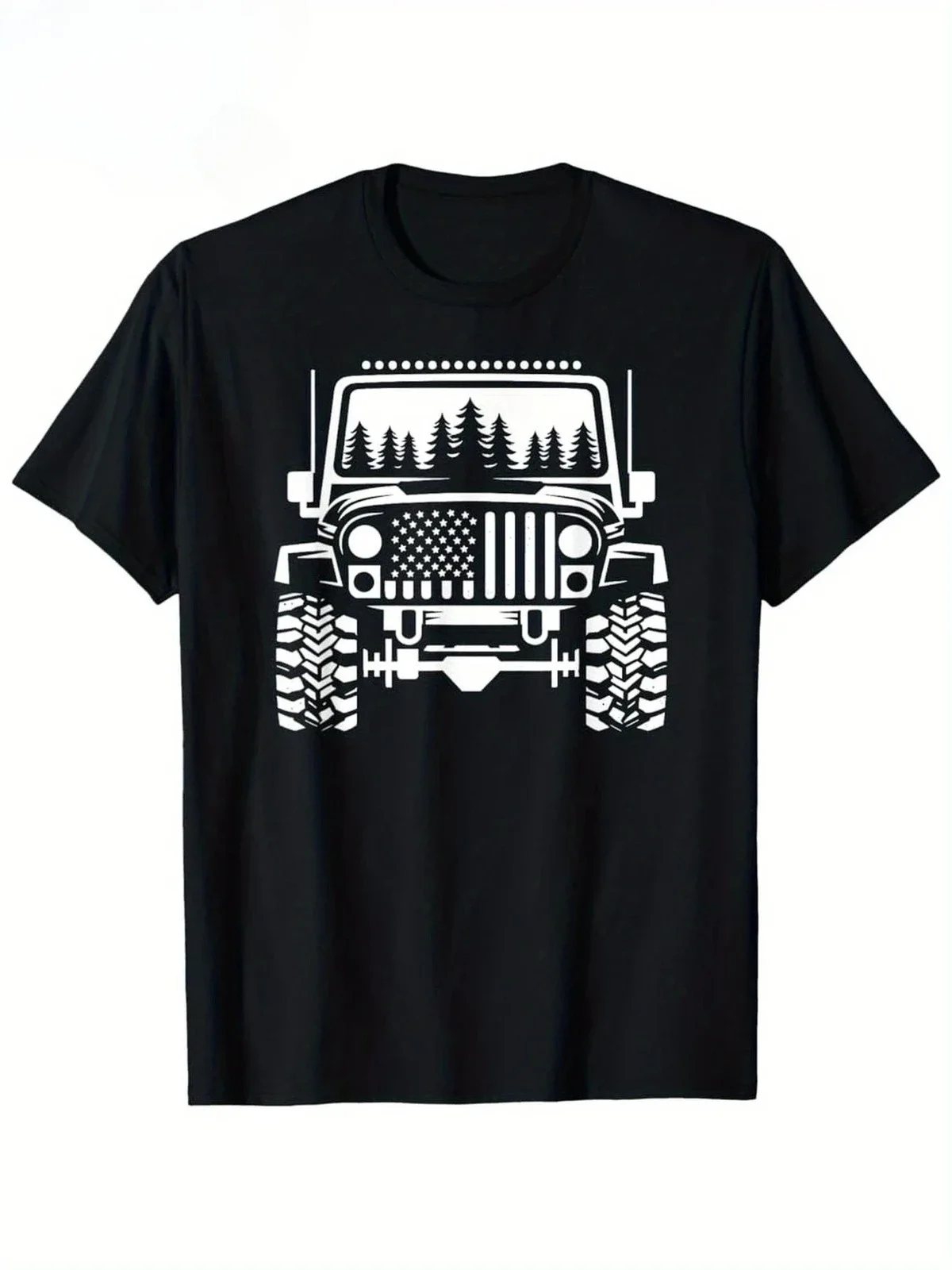 

American Flag Offroad T-Shirt Outdoor casual fashion trendy T-shirt