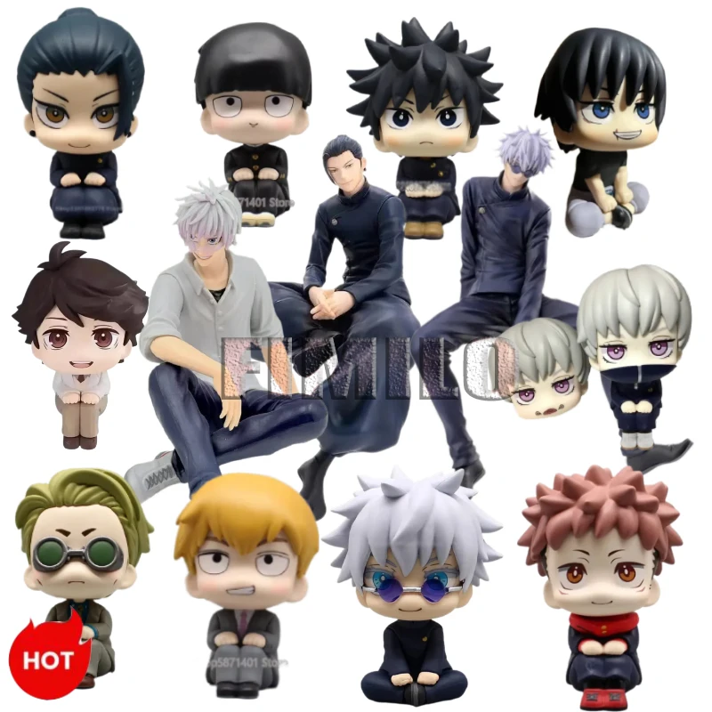 

LookUp Blue Lock Figures Isagi Yoichi Chigiri Hyoma Inumaki Toge Nanami Kento Yuta Yuji Anime Jujutsu Kaisen 10cm PVC Model Toys