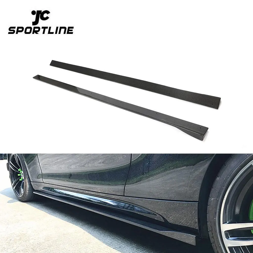 JCSportline M2 Carbon Side Skirts Extinsion For BMW F87 M2 Competition Coupe 2-Door 2016-2019